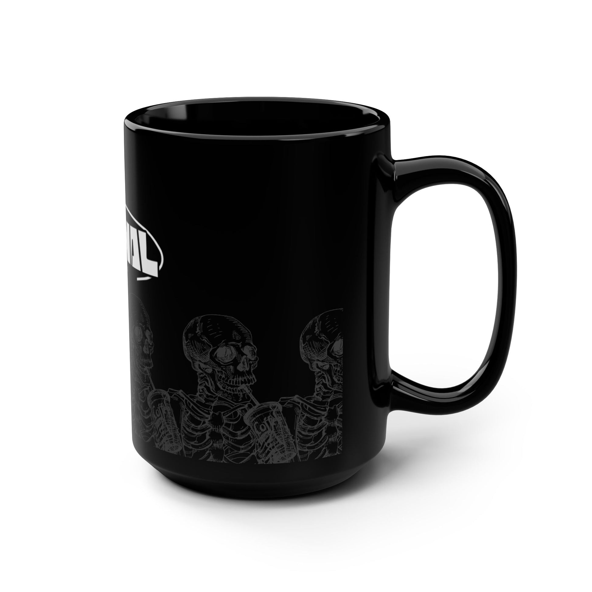 Liminal Skateboarding Co-  Skeleton Black Mug - 15oz - Liminal Skateboard Co.