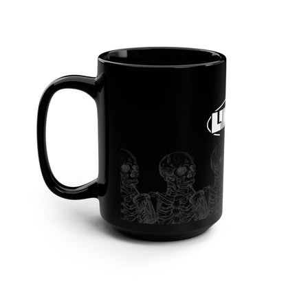 Liminal Skateboarding Co-  Skeleton Black Mug - 15oz - Liminal Skateboard Co.